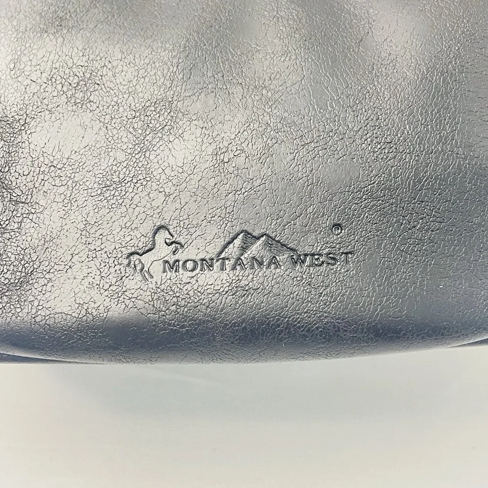 Montana West Crescent Black Bag Adjustable Geometric Shoulder Strap‎